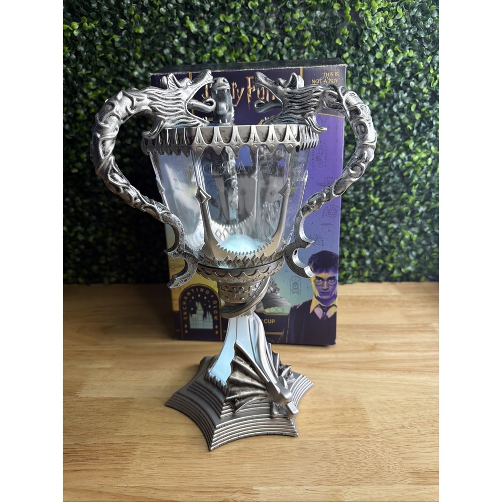 Harry Potter Triwizard Cup LED Mood Light 13" Silver Battery Operated
